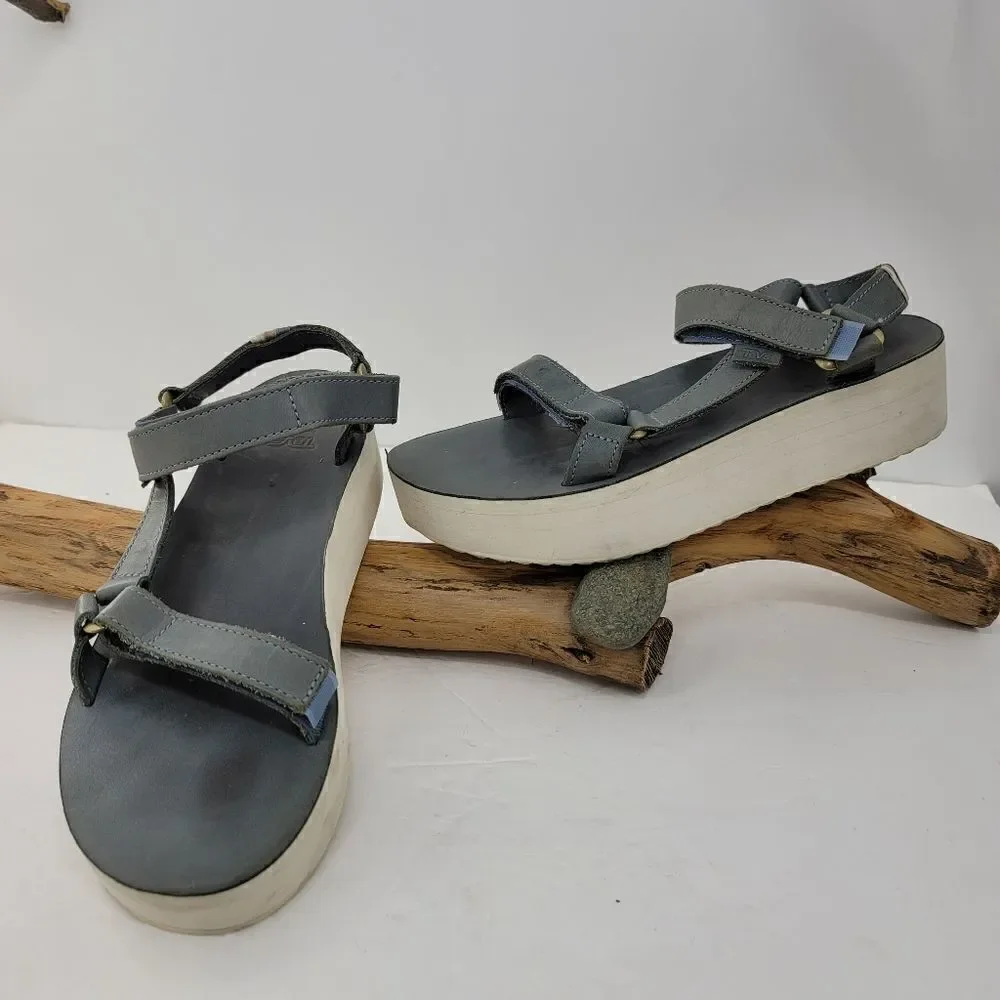 Teva universal leather flatform sandals